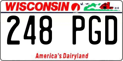 WI license plate 248PGD