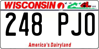 WI license plate 248PJO