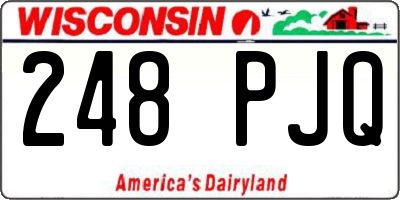 WI license plate 248PJQ
