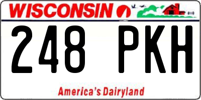 WI license plate 248PKH