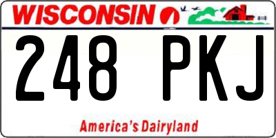 WI license plate 248PKJ