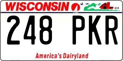 WI license plate 248PKR