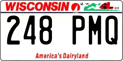 WI license plate 248PMQ