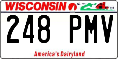 WI license plate 248PMV