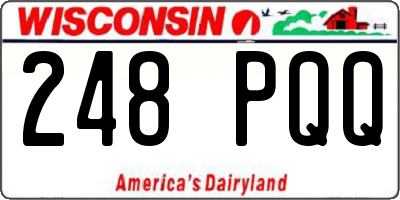 WI license plate 248PQQ