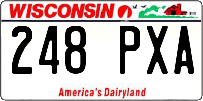 WI license plate 248PXA