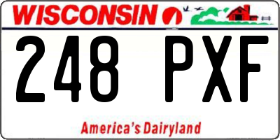 WI license plate 248PXF