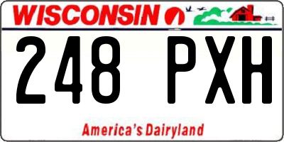 WI license plate 248PXH