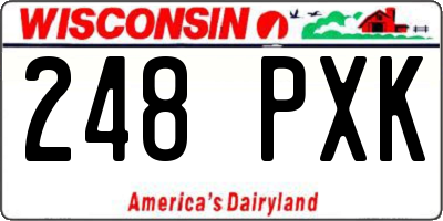 WI license plate 248PXK