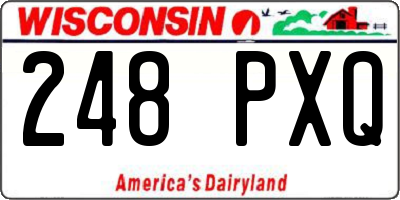 WI license plate 248PXQ