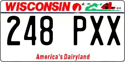 WI license plate 248PXX