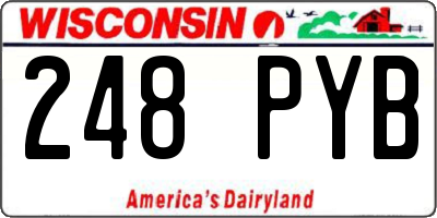 WI license plate 248PYB