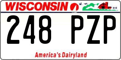 WI license plate 248PZP