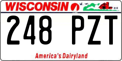 WI license plate 248PZT