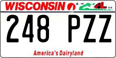 WI license plate 248PZZ