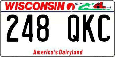 WI license plate 248QKC