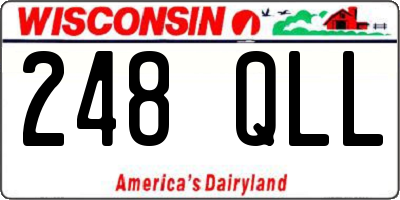 WI license plate 248QLL