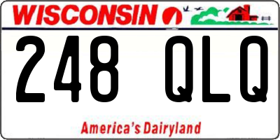 WI license plate 248QLQ