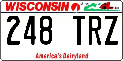 WI license plate 248TRZ