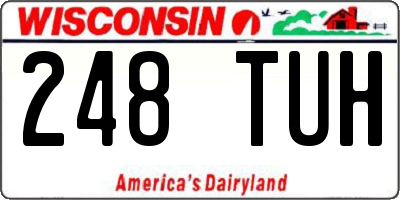 WI license plate 248TUH