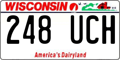 WI license plate 248UCH