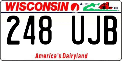 WI license plate 248UJB