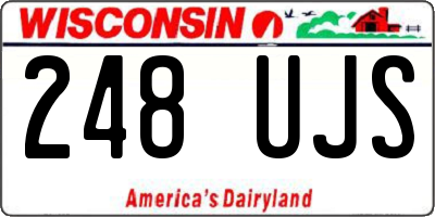 WI license plate 248UJS