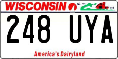 WI license plate 248UYA