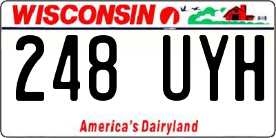 WI license plate 248UYH