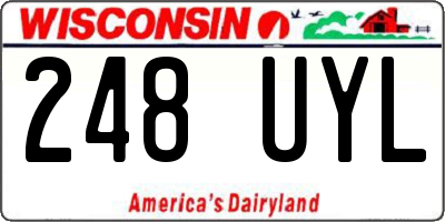 WI license plate 248UYL