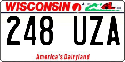 WI license plate 248UZA