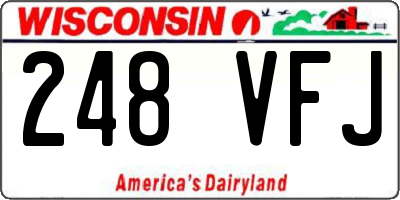 WI license plate 248VFJ
