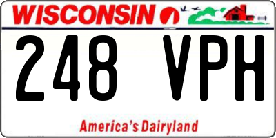 WI license plate 248VPH