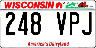 WI license plate 248VPJ