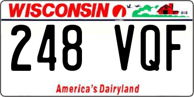 WI license plate 248VQF