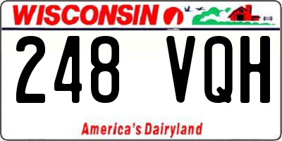 WI license plate 248VQH