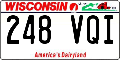 WI license plate 248VQI