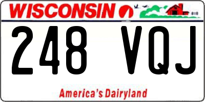 WI license plate 248VQJ
