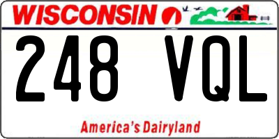 WI license plate 248VQL