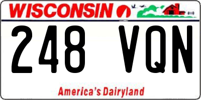WI license plate 248VQN