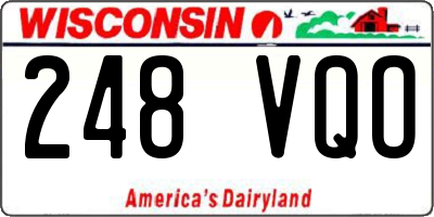 WI license plate 248VQO
