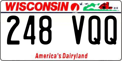 WI license plate 248VQQ