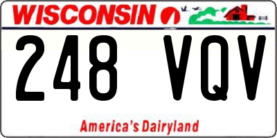 WI license plate 248VQV