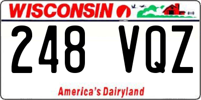 WI license plate 248VQZ