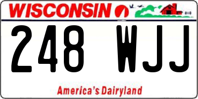 WI license plate 248WJJ