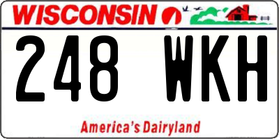 WI license plate 248WKH