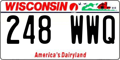 WI license plate 248WWQ
