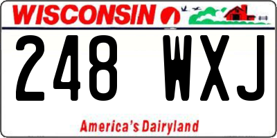 WI license plate 248WXJ