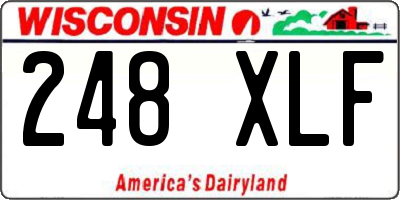 WI license plate 248XLF