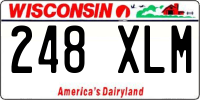 WI license plate 248XLM